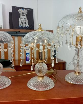 lampadario e tris  abasciur