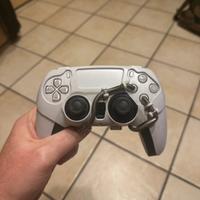 Controller dualshock ps5 bianco con palette scuf
