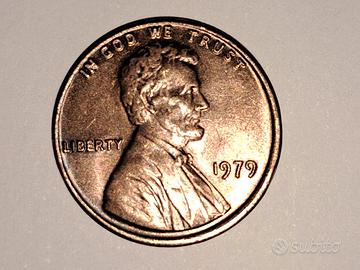 Moneta RARA ONE CENT LINCOLN anno 1979