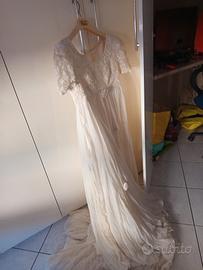 vestito da sposa crema taglia m l 
