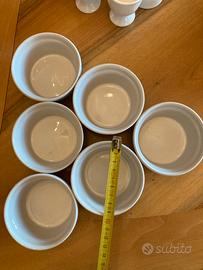 6 coppette ceramica da forno