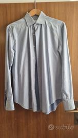 Camicia Franchini azzurra-violacea.