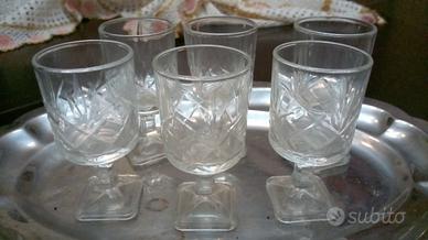 6 bicchierini shot liquore 