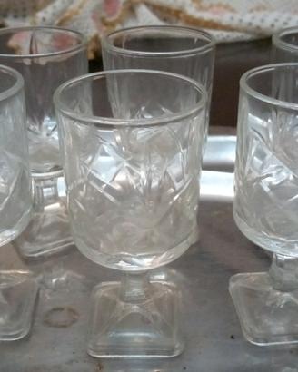 6 bicchierini shot liquore 