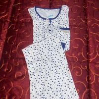 2 Camicie da notte blu e viola Infiore