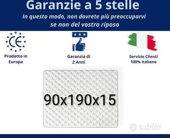Materasso Memory 90x190x15
