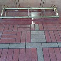 Rastrelliera portabiciclette.