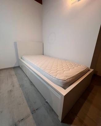 LETTO IKEA + MATERASSO + 2 CASSETTONI