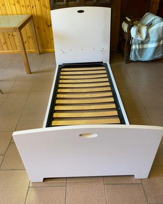 Letto singolo con doghe