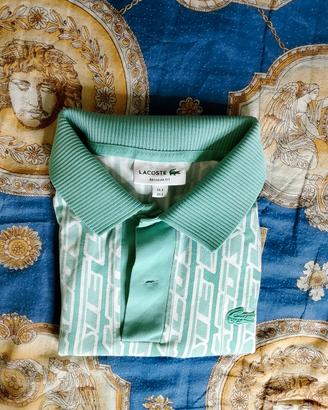 Polo Lacoste Regular Fit Fantasia Geometrica
