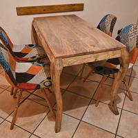 Tavolo in legno massello, contemporaneo  60x120 cm