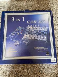Game Set 3 in 1 in cristallo - NUOVO