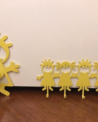 Appendiabiti design cameretta bambini