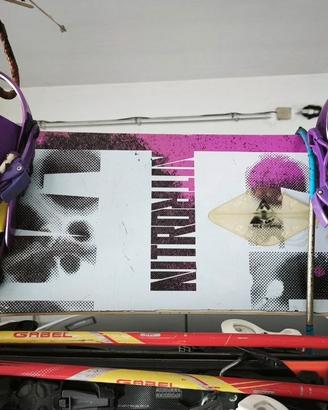 Snowboard Nitro Haze 149 cm + attacchi Ride