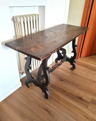Tavolo Fratino Antico in Legno Massello 130x50 