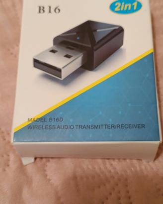 Trasmettitore/ricevitore  audio bluetooth 2 in 1