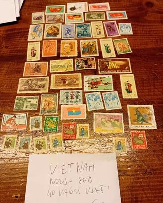 Vietnam francobolli in piccoli lotti 