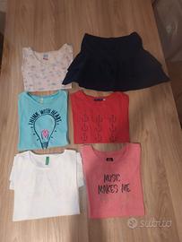 t-shirt gonna estiva bambina 8 anni 