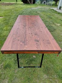 TAVOLI ARTIGIANALI IN LEGNO MASSELLO RICHIUDIBILI