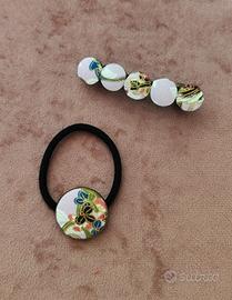 Set elastico e fermaglio per capelli giapponese 