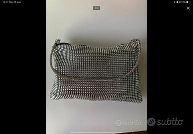 Pochette da sera brillantinata
