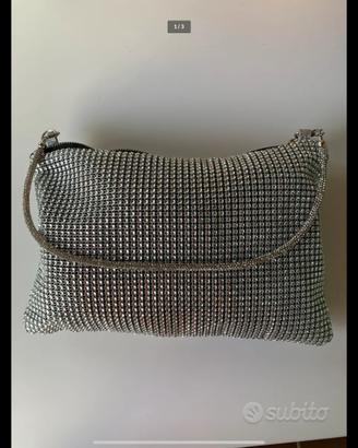 Pochette da sera brillantinata