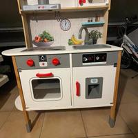 CUCINA GIOCATTOLO IN LEGNO COMPLETA