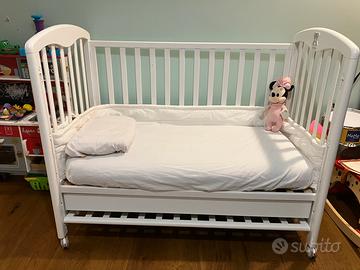 Culla Foppapedretti, materasso e paracolpi Stokke