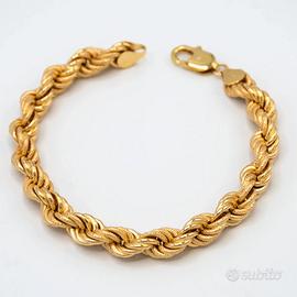 Bracciale a torciò in oro giallo 18 kt E.400