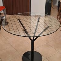 Tavolo rotondo in vetro