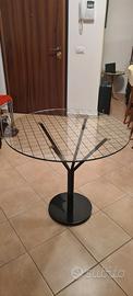 Tavolo rotondo in vetro