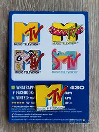 Mtv spilla nuova con card pin brooch