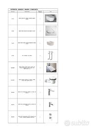 ARREDAMENTO COMPLETO BAGNO IMBALLO ORIGINALE