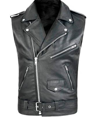 Gilet chiodo in pelle 29.90 taglia XL