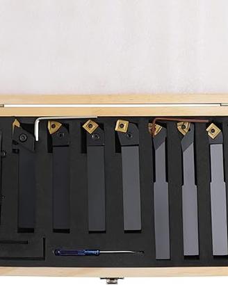 Set 9 Utensili Tornio Gambo 20 mm Nuovi