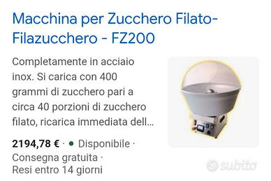 Macchina zucchero filato