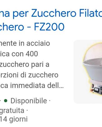 Macchina zucchero filato
