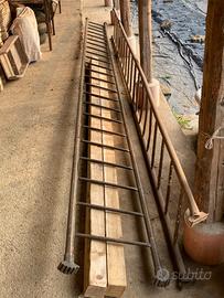 Scala in ferro usata lunga 4 mt