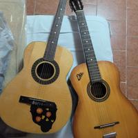 coppia chitarre acustiche anni 60