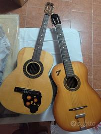 coppia chitarre acustiche anni 60