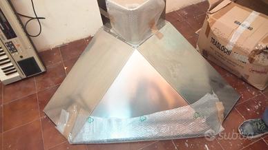 cappa cucina angolare  acciaio 
