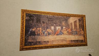 quadro ultima cena  con cornice nuovo perfetto 