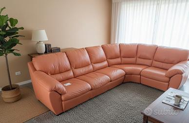 divano componibile vera pelle con trasporto