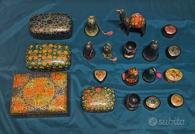 Collezione manufatti in Cartapesta Del Kashmir 