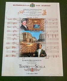 francobolli teatro alla scala San Marino  2004