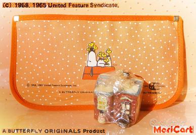 SNOOPY Vintage 1980 Astuccio Neve Candela Natale