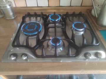 Piano cottura a gas 4 fuochi inox Franke