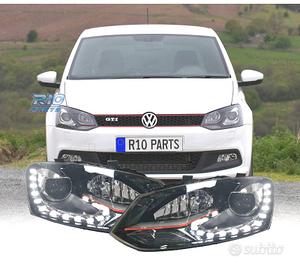 FARI VOLKSWAGEN POLO 6R 6C 09-17 LOOK GTI ROSSO