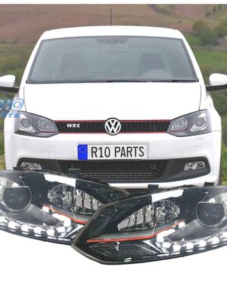 FARI VOLKSWAGEN POLO 6R 6C 09-17 LOOK GTI ROSSO