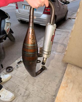 Marmitta  moto 40 racing piaggio 70/77